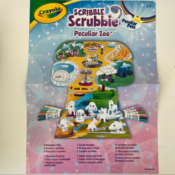 NIB Scribble Scrubbie Peculiar Zoo Play Set - Picture 11 of 12